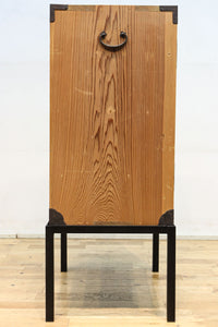 七宝組子が可愛らしいアイアンフレーム付き枕箪笥　BB3094