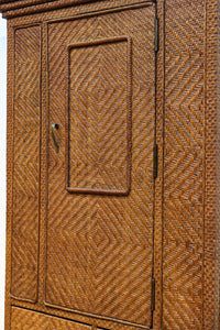 珍品!! 味わい深い網代編みの衣裳箪笥　BB3101