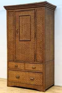 珍品!! 味わい深い網代編みの衣裳箪笥　BB3101