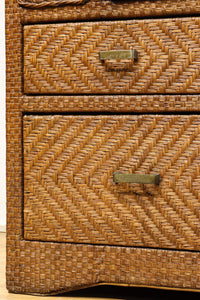 珍品!! 味わい深い網代編みの衣裳箪笥　BB3101