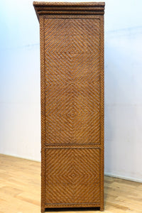 珍品!! 味わい深い網代編みの衣裳箪笥　BB3101