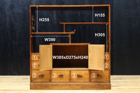 時代を経た味わいが風情溢れる上質な飾り棚　BB3103