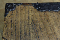 珍品!! 迫力ある装飾金具で飾られた絢爛な観音扉の小型帳場箪笥　BB3105