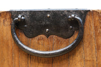 珍品!! 迫力ある装飾金具で飾られた絢爛な観音扉の小型帳場箪笥　BB3105