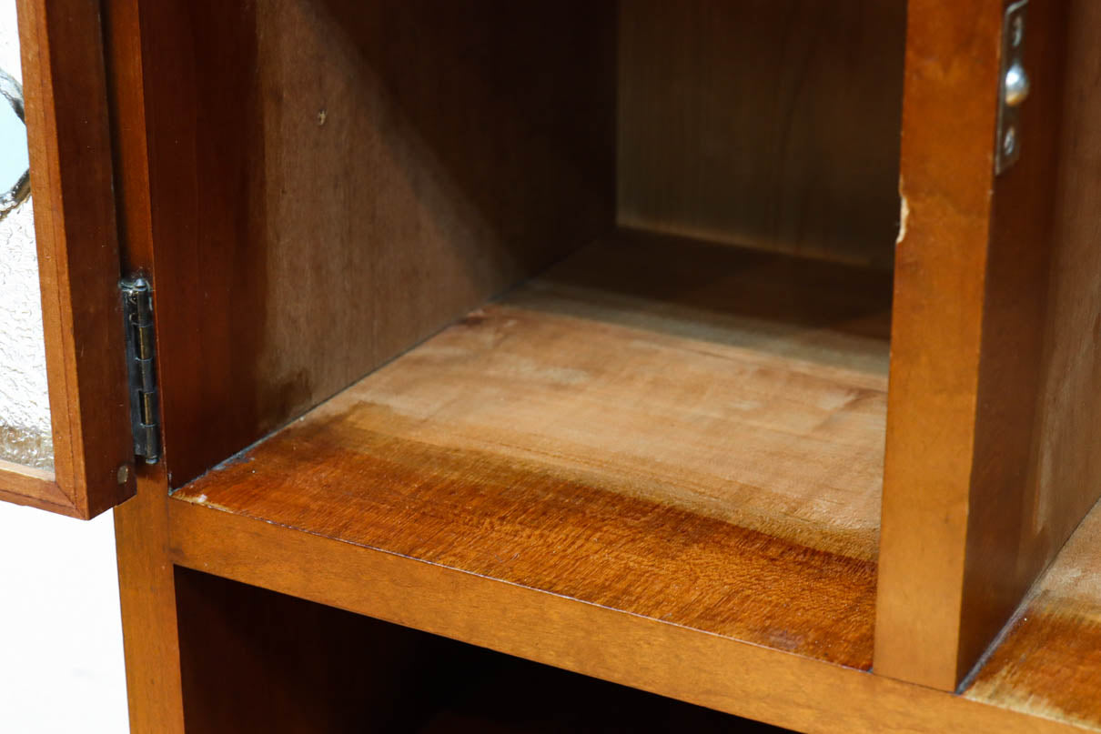 国産ステンドグラスが煌めく魅力的な造りのライティングビューロー　BB3114