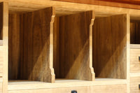 国産ステンドグラスが煌めく魅力的な造りのライティングビューロー　BB3114