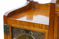 国産ステンドグラスが煌めく魅力的な造りのライティングビューロー　BB3114