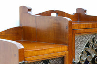 国産ステンドグラスが煌めく魅力的な造りのライティングビューロー　BB3114