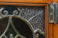 国産ステンドグラスが煌めく魅力的な造りのライティングビューロー　BB3114