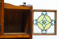 国産ステンドグラスが煌めく魅力的な造りのライティングビューロー　BB3114