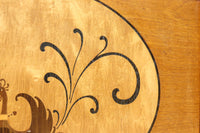 国産ステンドグラスが煌めく魅力的な造りのライティングビューロー　BB3114