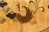 国産ステンドグラスが煌めく魅力的な造りのライティングビューロー　BB3114