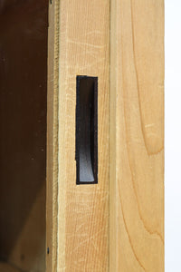 幅900ミリ!! 温かみのある木地色のレトロガラスケース　BB3115