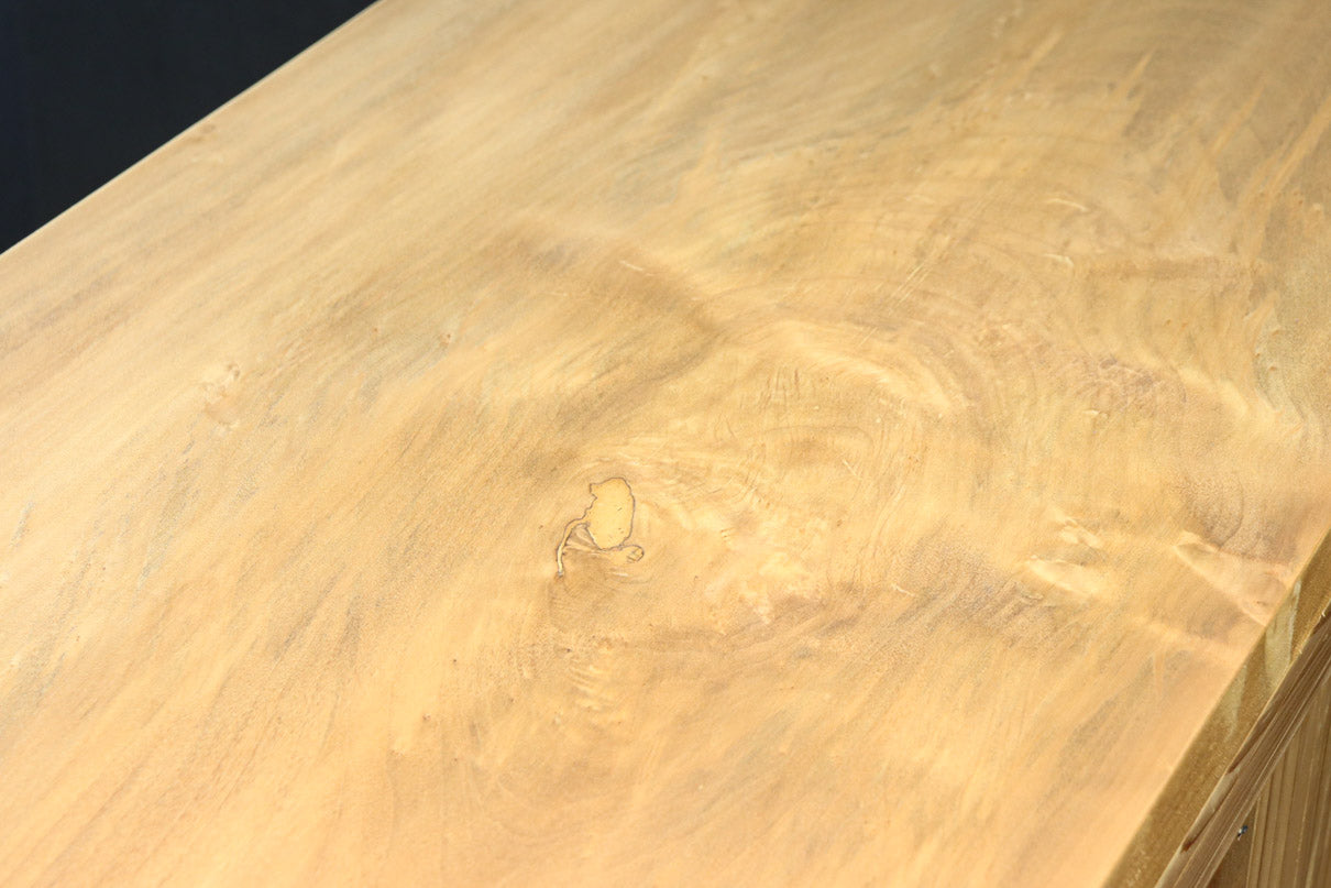 幅900ミリ!! 温かみのある木地色のレトロガラスケース　BB3115