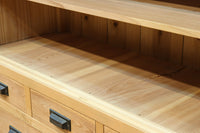 幅900ミリ!! 温かみのある木地色のレトロガラスケース　BB3115