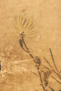 歴史ある味わい深いふすま絵の飛騨地方茶箪笥　BB3116