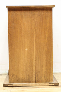 極上全面タモ材‼ 木地色の優しい風合いをした網代戸の小箪笥　BB3122