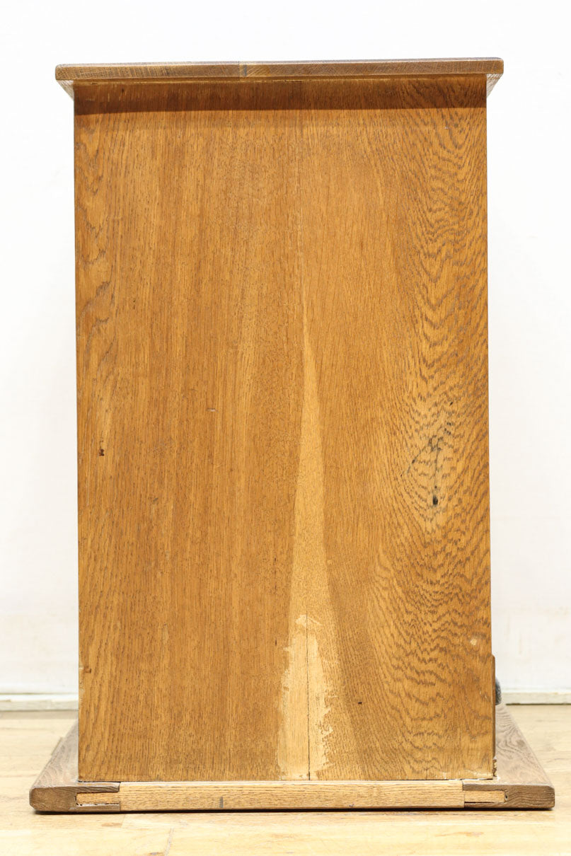 極上全面タモ材‼ 木地色の優しい風合いをした網代戸の小箪笥　BB3122