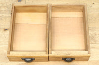 極上全面タモ材‼ 木地色の優しい風合いをした網代戸の小箪笥　BB3122