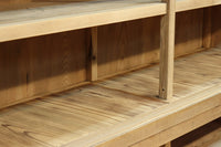 ゆらゆらガラスが引き立つ上品な佇まいをした三段重ねのレトロガラスケース　BB3123