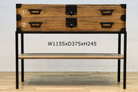 凛とした風格漂うアイアンフレーム付き総桐刀箪笥　BB3126