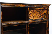 正面に黒柿、三方に欅を惜しみなく使用した高級感極上茶箪笥　BB3127