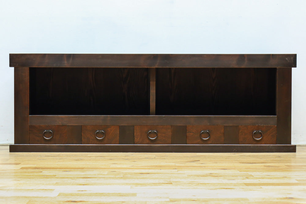 テレビ台に!! 艶やかな色彩で美しい格調あるローチェスト　BB3130