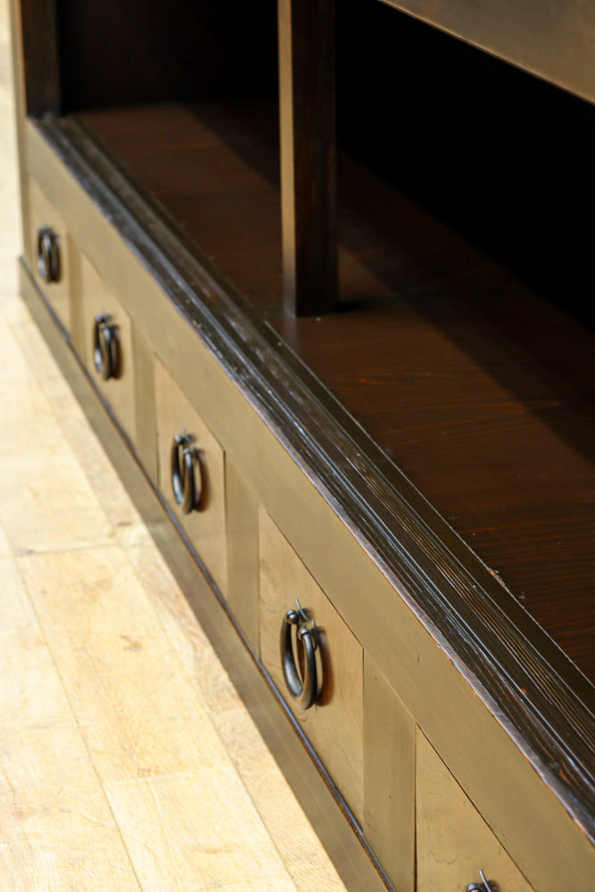 テレビ台に!! 艶やかな色彩で美しい格調あるローチェスト　BB3130