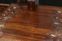 桜の彫刻模様で華やかな軽井沢彫鏡台　BB3145