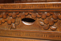 桜の彫刻模様で華やかな軽井沢彫鏡台　BB3145