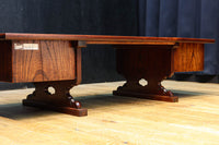 優美なけやき一枚板と印象的な脚作りで気品ある文机　BB3146