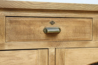 花模様のプレスガラスが可愛らしい木地色のガラスケース　BB3149