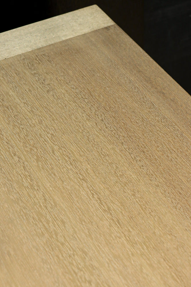 花模様のプレスガラスが可愛らしい木地色のガラスケース　BB3149