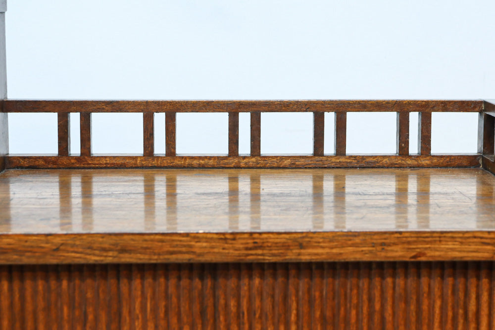 木枠デザインや蛇腹戸造りがお洒落なレトロ本棚 BB3150 – 古福庵