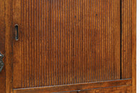 木枠デザインや蛇腹戸造りがお洒落なレトロ本棚　BB3150