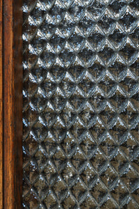 木枠デザインや蛇腹戸造りがお洒落なレトロ本棚　BB3150