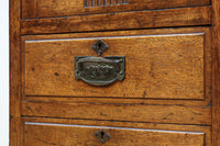 木枠デザインや蛇腹戸造りがお洒落なレトロ本棚　BB3150