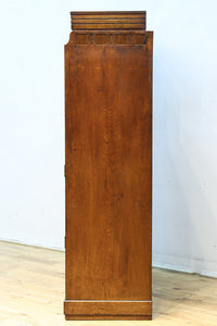 木枠デザインや蛇腹戸造りがお洒落なレトロ本棚　BB3150