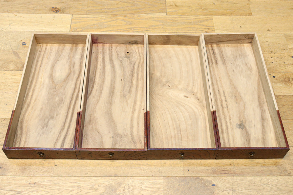 アンティーク 引き出し3杯 ケヤキ文机 古家具 無垢材 無塗装