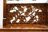 軽井沢彫りの上品な桜模様が浮かぶ鏡台　BB3164