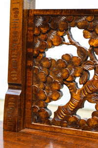 軽井沢彫りの上品な桜模様が浮かぶ鏡台　BB3164