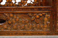 軽井沢彫りの上品な桜模様が浮かぶ鏡台　BB3164