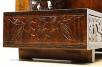 軽井沢彫りの上品な桜模様が浮かぶ鏡台　BB3164