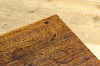 味わいが滲む欅一枚板の貫禄漂う両面使い文机　BB3167