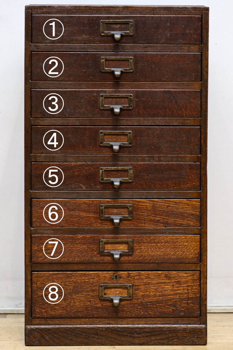 木材の温かみのあるシンプルな小引き出し　BB3168