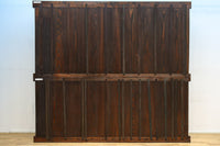 幅1960ミリ!! 四枚引き戸の壮観な造りで貫禄溢れる近江水屋箪笥　BB3173-MT