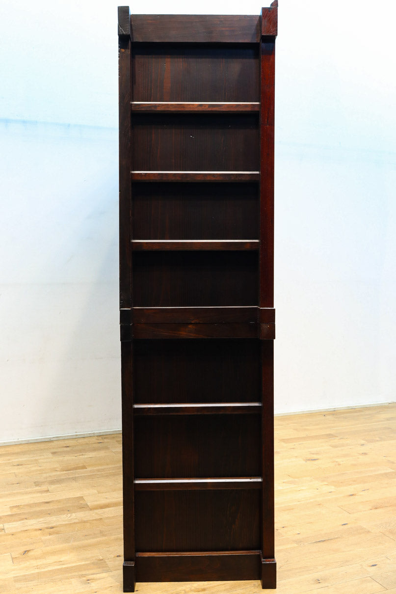 幅1960ミリ!! 四枚引き戸の壮観な造りで貫禄溢れる近江水屋箪笥　BB3173-MT