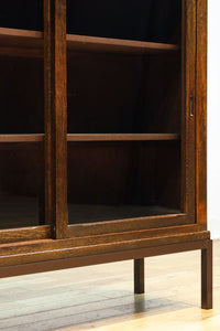 レトロガラスの煌めきが美しいアイアンフレーム付きガラスケース　BB3177