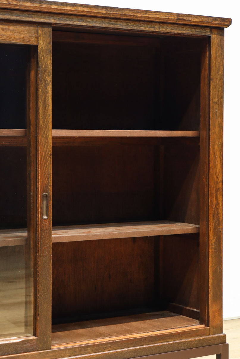 レトロガラスの煌めきが美しいアイアンフレーム付きガラスケース　BB3177