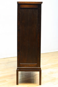 レトロガラスの煌めきが美しいアイアンフレーム付きガラスケース　BB3177